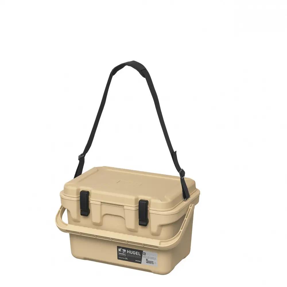  ☆リニューアル☆クーラーボックス 大型 大容量 20L TC-20R ベージュ HUGEL アイリスオーヤマ クーラーBOX ハードクーラー 高保冷 アウトドア キャンプ BBQ 釣り スポーツ レ