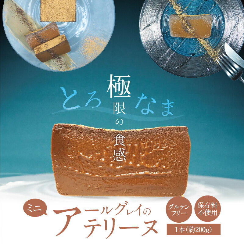 【ふるさと納税】ミニサイズ アールグレイ テリーヌ 200g グルテンフリー 保存料不使用 食べる紅茶 手づくり スイーツ デザート 濃厚 爽やか 奥深い 味わい ホワイトチョコ 冷凍 愛知県 碧南市 お取り寄せ お取り寄せスイーツ 送料無料