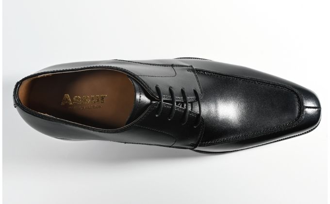 ビジネスシューズ　幅広　AS 580 BL【ブラック】25cm