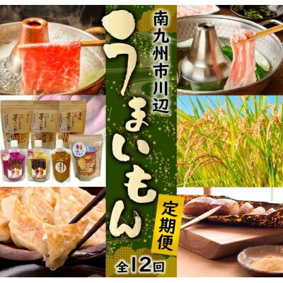 【ふるさと納税】【発送月固定定期便】南九州市川辺うまいもん定期便全12回【配送不可地域：離島】【4014703】