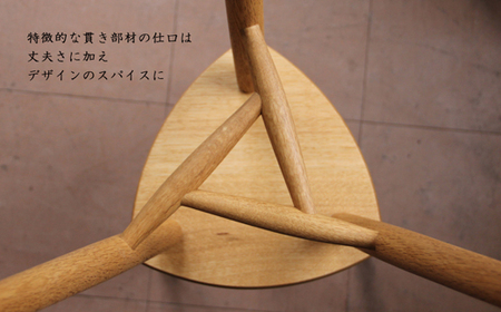 木の家具 三角スツール オーク材 家具工房ウノカ 滋賀県 東近江市 AF-G03 木の家具 三角スツール オーク材 スツール 椅子 チェア ベンチ キッチン 玄関 ベッドサイド インテリア デザイン 