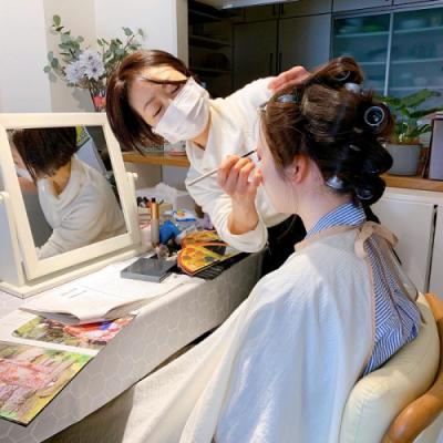 ふるさと納税 新宮町 着物の着付けとヘアメイク(1名様分).EH004