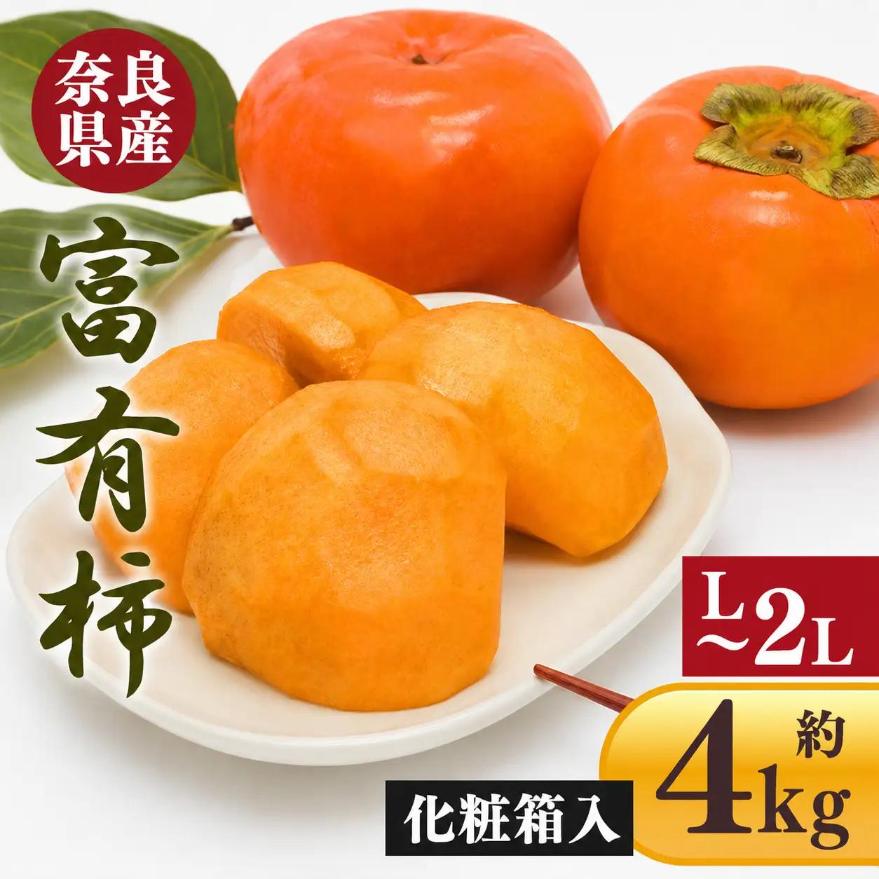 富有柿 化粧箱入り 約 4kg （ 12個 ～ 15個 ） | 果物 柿 贈答 熊代農園