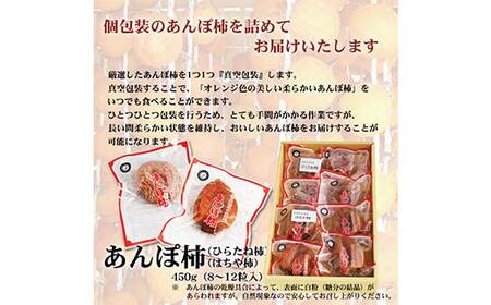 厳選 個包装 あんぽ柿(詰合せ)450g F20C-827