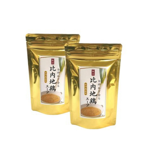 【Amazon特別価格】白神屋 白神ねぎ香る 比内地鶏スープ 84g（7g×12包）×２袋セット 即席スープ