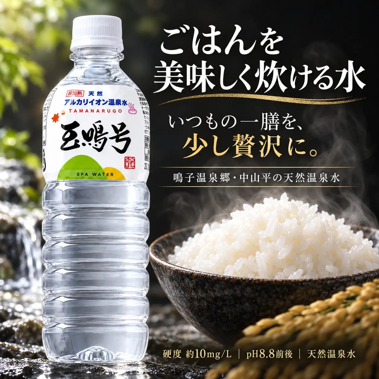 玉鳴号【定期便12回】｜宮城県鳴子温泉の天然アルカリイオン水 500ml×24本 | bi-tng-500-24-t12