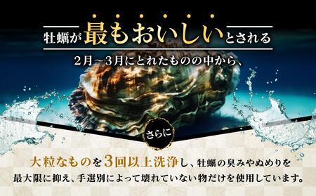 独自ブランド「讃美牡蠣」のこだわり冷凍大粒牡蠣！★北海道、沖縄県、離島配送不可★【牡蠣 広島カキ 宮島 冷凍 牡蠣 大粒 濃厚 牡蠣 希少 かき 牡蠣 鍋 牡蠣 冷凍 簡単調理 牡蠣 フライ アヒージ