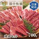 【ふるさと納税】国産 牛肉 焼肉 700g 国分牧場 焼肉セット（三角バラ・トモサンカク・上カルビ・バラカルビ・イチボ・シンタマ・ウチモモ・ミスジ）| 埼玉県 東松山市 BBQ 国産牛 真空 冷凍 焼肉 700g セット バーベキュー プレミアム メインディッシュ 贅沢 お肉 ご飯