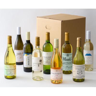 ふるさと納税 韮崎市 白ワイン好き必見!白ワイン9本 飲み比べセット　750ml×8本　720ml×1本 |  | 01