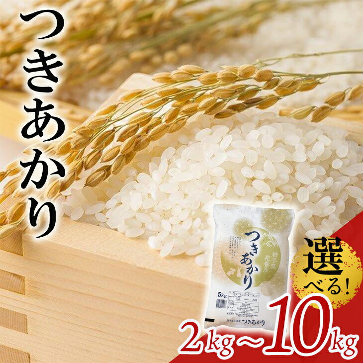 【ふるさと納税】 つきあかり 精米 2kg 5kg 10kg 令和6年産 岩手県 花巻産 白米
