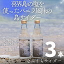 【ふるさと納税】喜界島の塩を使ったバニラ風味の島サイダー なみうちサイダー 340ml×3本 喜界島 土産 返礼品 ご当地 ギフト セット 鹿児島 奄美 送料無料 サイダー 清涼飲料水 炭酸飲料 ドリンク 塩サイダー 内祝い お返し ジュース 贈答 贈り物 プレゼント お歳暮 御歳暮