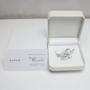 SV　アコヤ真珠　7.5ミリ　ブローチ　（No30887）／真珠　南伊勢町　パールハヤシ　伊勢志摩