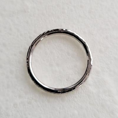 ふるさと納税 藤沢市 Pt900 テクスチャーリング(華奢リング) 21〜25号 ご希望のリングサイズで制作 |  | 02