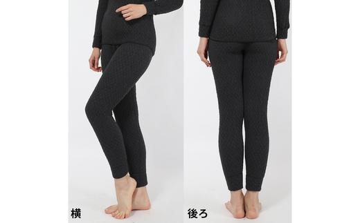 ひだまり エベレスト 婦人 タイツ ダークブラック M 高知県 高知 四万十市 四万十 しまんと 日本製 高品質 服 インナー 保温 防寒 抗菌 防臭 レディース 女性 肌着 ボトムス 暖かい ズボン