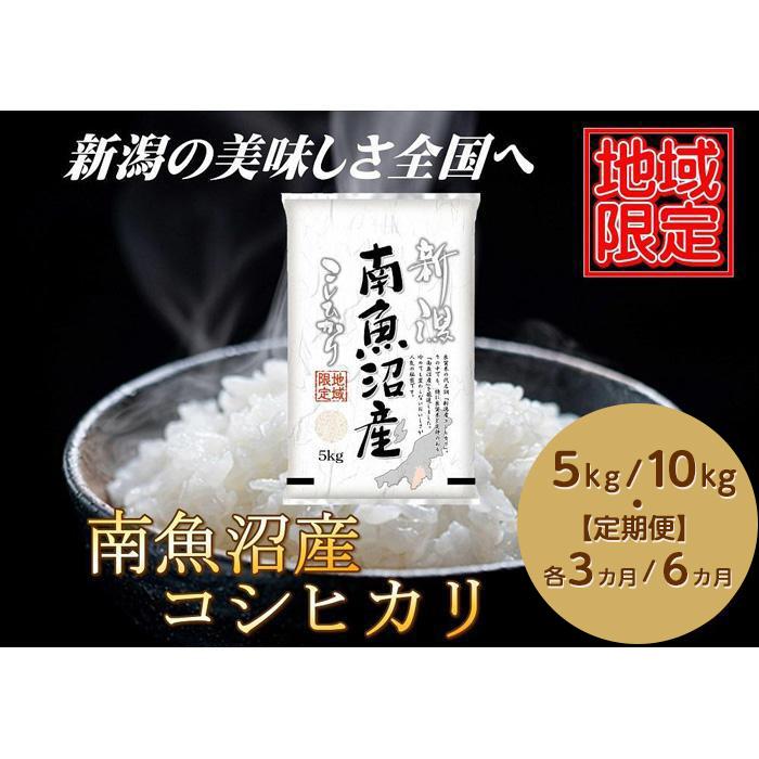 【ふるさと納税】南魚沼産コシヒカリ（5kg　10kg　各3ヶ月～6か月定期便）　新潟県　南魚沼　南魚沼産　こしひかり　米　お米