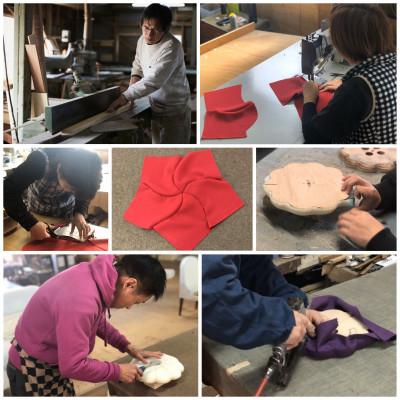 ふるさと納税 大川市 Za-monaca　座椅子:ume【レッド色/栴檀】 |  | 03