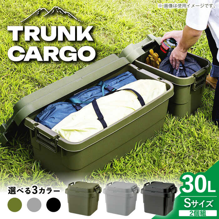 【ふるさと納税】【選べる3色】トランクカーゴ Sサイズ 2個組 / ゴミ箱 蓋つき スリム 分別 ごみばこ ごみ箱 インテリア おしゃれ 家具 リビング ダイニング 寝室 キッチン キッチン用品 /恵那市/東谷株式会社[AUAD028]