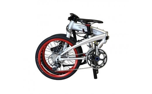 メルセデス・ベンツ２０型20段変速付折りたたみ自転車(MD-20FD-EX20)※沖縄・離島への発送は出来ません　自転車 サイクリング アウトドア 折りたたみ 通勤 通学 組み立て不要 ディスクブレーキ アルミフレーム シルバー チューブタイプ 20型 20段変速 ベンツ