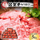 【ふるさと納税】訳あり！ 佐賀牛 【A4～A5】佐賀牛切り落とし 5kg(500gx10p） 肉 お肉 牛肉 和牛 牛 ※配送不可：離島　【鳥栖市】