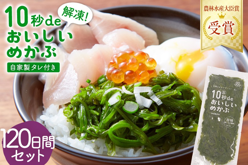 
                  父の日 10秒deおいしいめかぶ ＜120日間＞ (自家製タレ付き) [丸繁商店 宮城県 気仙沼市 20566066] 海藻 三陸 三陸産 雌株 めかぶ メカブ 無添加 タレ付き 冷蔵
                