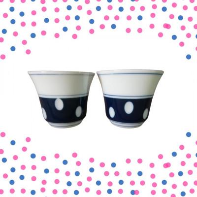 ふるさと納税 嬉野市 [肥前吉田焼]水玉茶器セットA【土瓶・湯呑(水玉中煎茶)2】【副千製陶所】 |  | 01