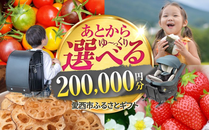 【あとから選べる】 愛知県愛西市ふるさとギフト 20万円分 日本酒 スイーツ シャンプー あとから ギフト[AECY010]