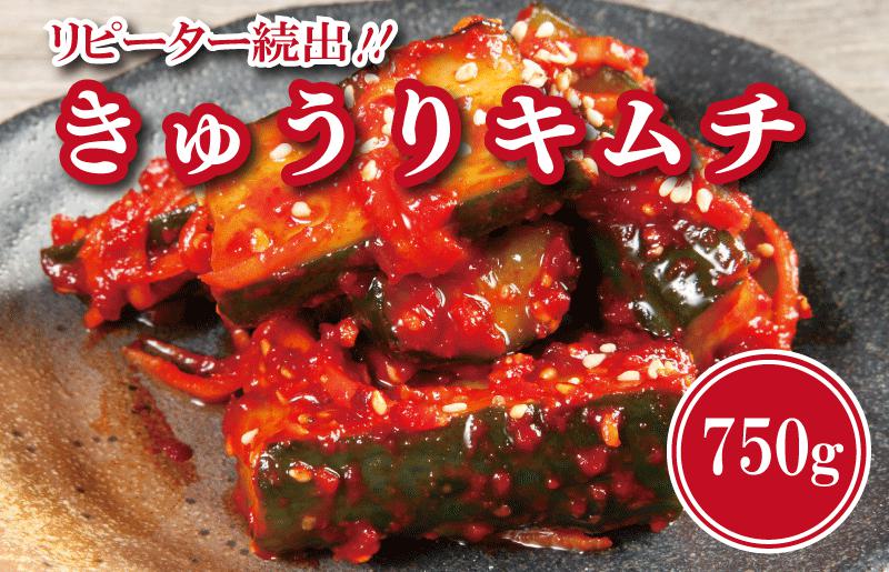 【リピーター続出！】こだわりきゅうりキムチ 750g【新鮮野菜 高評価 人気 惣菜 きむち 漬物 韓国グルメ おつまみ 大阪 泉佐野 大阪府 泉佐野市】