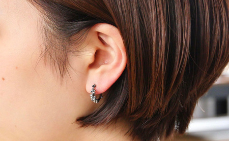 ジュエリー seed ピアス（片方） 彫金 シルバー925 アクセサリー