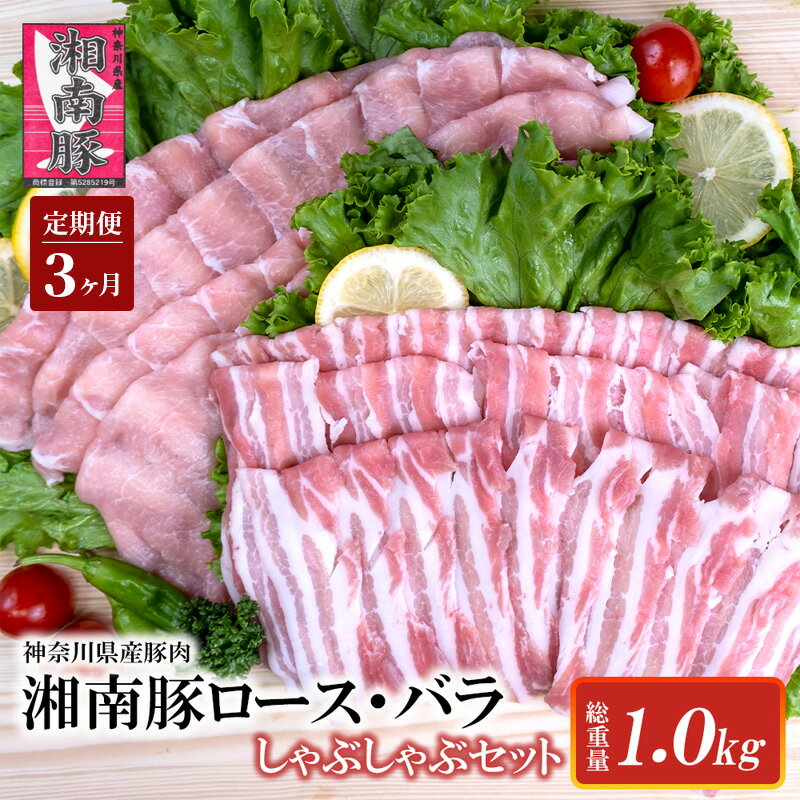【ふるさと納税】 【3ヵ月定期便】湘南豚 ロース・バラしゃぶしゃぶ セット 1kg 3か月 定期便 豚肉 ロース 薄切り バラ しゃぶしゃぶ 冷凍 豚 ぶたにく ぶた肉 Pork 豚肉 ブランド豚 国産 国産豚 神奈川県産 肉 ポーク 炒め物 人気 株式会社羽根 藤沢市 神奈川 湘南 藤沢