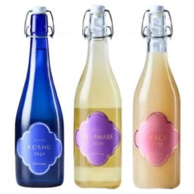 ふるさと納税 甲州市 フジクレール クラノオト 甲州辛口・デラウェア・桃 計3本セット　C-1675