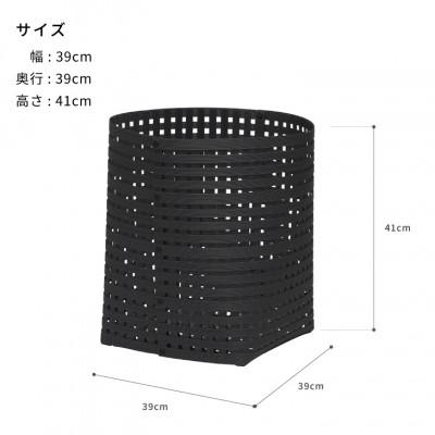 ふるさと納税 奥州市 暮らしを豊かにするシンプルで美しいかご L ブラック バンドシー [AR016] |  | 02