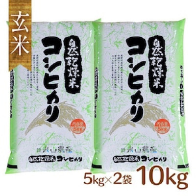 
自然型乾燥特栽米コシヒカリ(米山米)玄米5kg×2袋【1364714】
