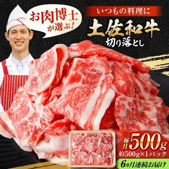 【6回定期便】高知県産 土佐和牛 切り落とし 総計約3kg / 牛肉 切り落とし 国産牛肉 牛肉すきやき 牛肉 切り落とし 国産牛肉 牛肉すきやき [ATAP100]
