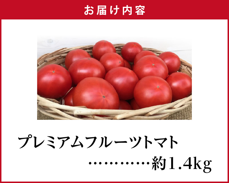 【2026年度予約分】期間限定！プレミアムフルーツトマト 約1.4kg 野菜ソムリエサミット 金賞 受賞 長田農園 産地直送 トマト とまと 野菜 やさい フルーツ サラダ 濃厚 甘い ご褒美 プレゼ