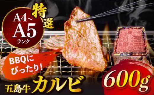 【幻の和牛！とろける肉汁がたまらない…！】 五島牛 特選 カルビ 600g 3人前 牛肉 焼肉 牛 肉 お肉 国産 和牛 赤身 小分け 国産 和牛 肉 にく 牛肉 牛 和牛 カルビ 五島牛 A4 A5 すき焼き しゃぶしゃぶ 焼肉 カレー 牛丼 高級 長崎和牛  【カミティバリュー】 [RBP014]