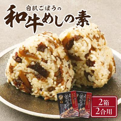 ふるさと納税 大分市 白肌ごぼうの和牛めしの素 2箱セット_K03033