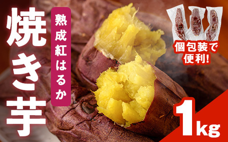 ＜先行予約受付中！2025年12月上旬から順次発送予定＞焼き芋 熟成紅はるか(1kg) 焼き芋 やきいも さつまいも サツマイモ 紅はるか 芋 おやつ 個包装【117300100】【やきいもかっちゃん】