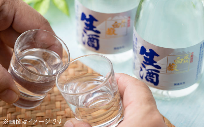 【全6回定期便】日本酒 白嶽 生酒 300ml 6本 《対馬市》【白嶽酒造株式会社】 [WAN016]