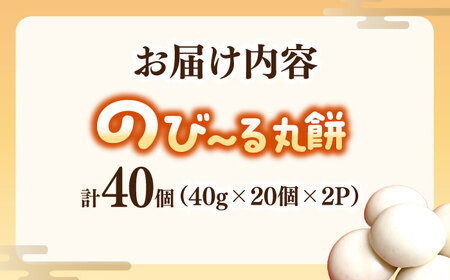 【手作りつきたて急速冷凍】佐賀県産もち米100%自慢の杵つき丸白餅(冷凍)計40個入(20個×2P) / 佐賀県 / 山代ガス株式会社 旬菜舎[41AABM023]