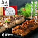 【ふるさと納税】(一粒庵) 霧島湧水うなぎおこわと博多和牛ごはん 6個セット(125g×各3)簡単調理「2024年 令和6年」