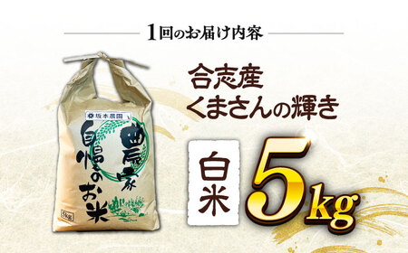 【先行予約】 【令和7年度】 【全6回定期便】 くまさんの輝き 白米 5kg 計30kg（2025年10月下旬ごろ順次発送）【坂本農園】[AYCC029]