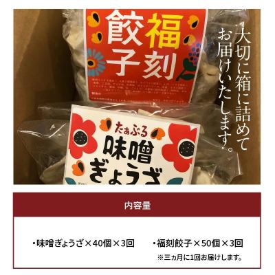 ふるさと納税 碧南市 定期便3回 3ヶ月毎にお届け　パリパリひと口ぎょうざともちもち餃子セット 計90個　H136-045 |  | 03