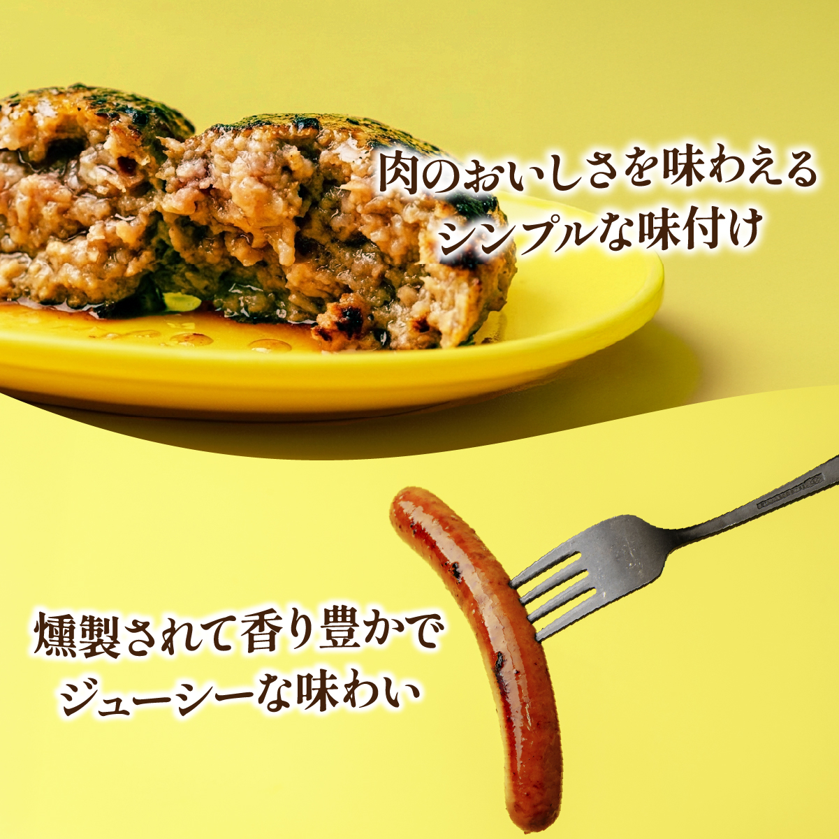 レモンポーク　ソーセージ・ハンバーグセット 各3食 合計 約1.1kg 【配送不可地域：離島】【1314480】