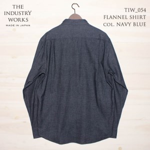 　播州織メンズネルシャツ「THE INDUSTRY WORKS」（1着）【TIW_054（ネイビーブルー）】 36-2
