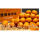 【ふるさと納税】希少！最高峰「曽保みかん」約5kg　果物類・みかん・柑橘類・果物類・柑橘類・みかん・フルーツ・果物類・柑橘類・フルーツ　お届け：2024年11月15日～2025年2月28日まで