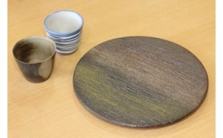 D3-14 櫛目平皿＆お猪口セット