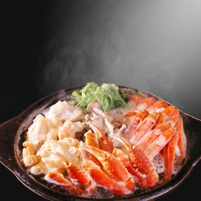 ふるさと納税 京丹後市 【厳選!タグ付きブランド蟹】松葉ガニ カニスキセット調理済 2Lサイズ 1杯 カニスキのだし付 |  | 01