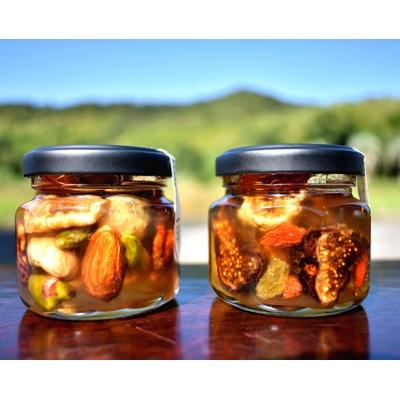 ふるさと納税 和歌山市 ナッツ・ドライフルーツの蜂蜜漬　峠プレミアム小瓶2種セット【萌(MOE)】【映(HAYU)】　 |  | 01