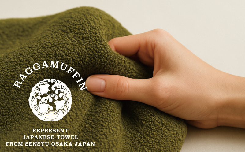 030D160 高級泉州タオル ラガマフィン バスタオル カーキー 1枚【国産 日用品 上質 タオル 国内製造】