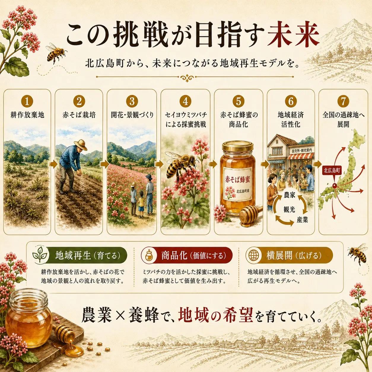 ■返礼品なし■ 八幡高原「赤そば蜂蜜」採取プロジェクトへの支援 耕作放棄地を「幻の蜂蜜」の生産拠点へ（10,000円）